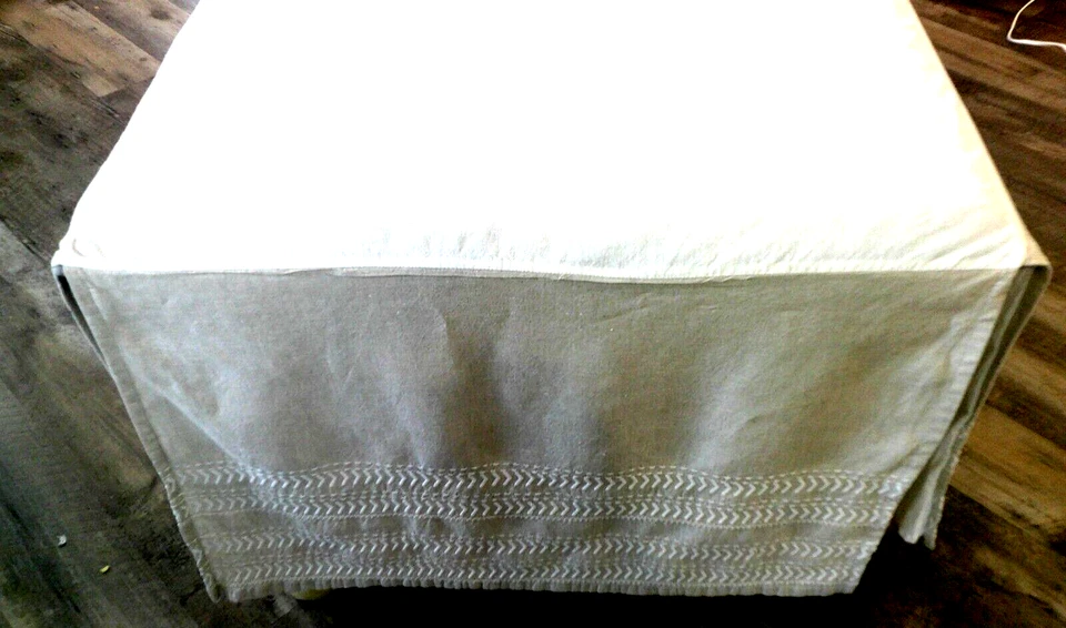 Volantes Pottery Barn Kids Dust 48X27 con paneles desplegables 16 pulgadas forrados de lino/algodón Foto 4 de 4