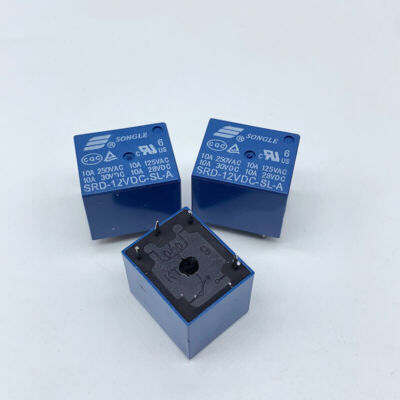 2Pcs SONGLE SRD-12VDC-SL-A Power Relay 12VDC 4Pin 10A 250VAC #A6-4