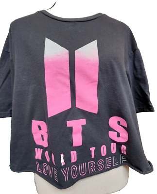 BTS 2018 Love Yourself World Tour Black T-shirt XL 2 Sides Band