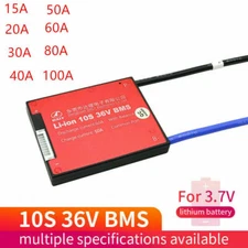10S 36V 15A 60A 80A 100A  Li-ion  Lithium Battery Protection Board BMS Balance