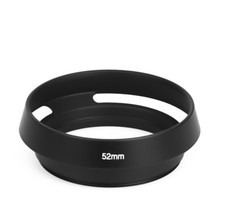 Lens Hood 52mm Sunshade Metal Universal Black 52 mm
