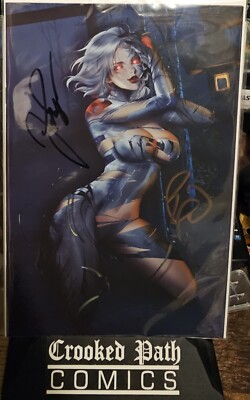 White Widow #7 Lerix Excl. Signed Jaime Tyndall & Benny Powell With COA + Poster