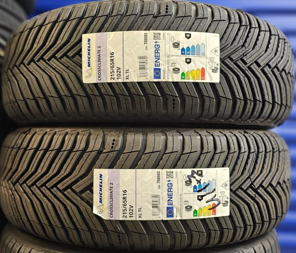 2X NEW MICHELIN CROSSCLIMATE 2 215/65 R16 102V XL ALL SEASON 215
