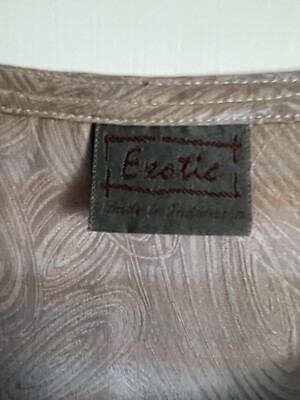 Exotic Silk Maxi Dress Size Large