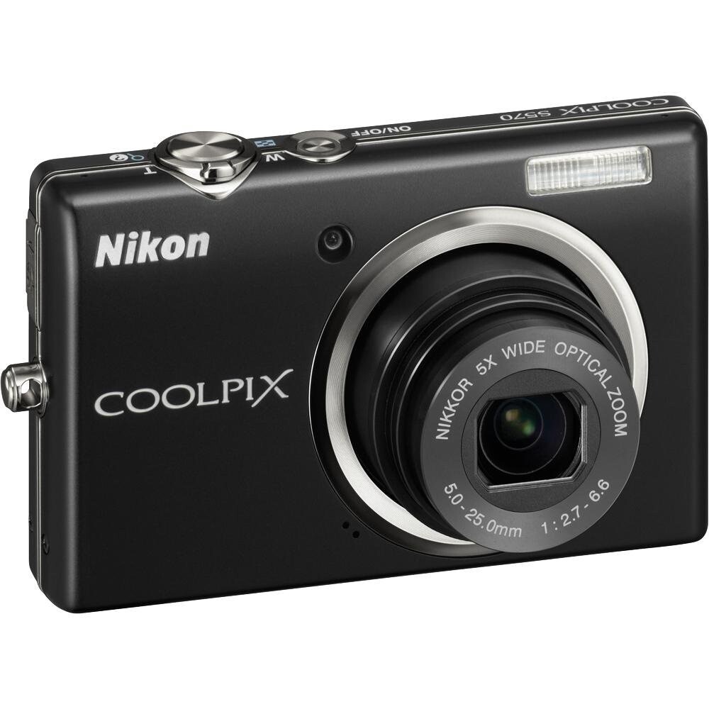 Nikon COOLPIX S570 Digital Camera 12.0MP 5x Optical Zoom CCD Face