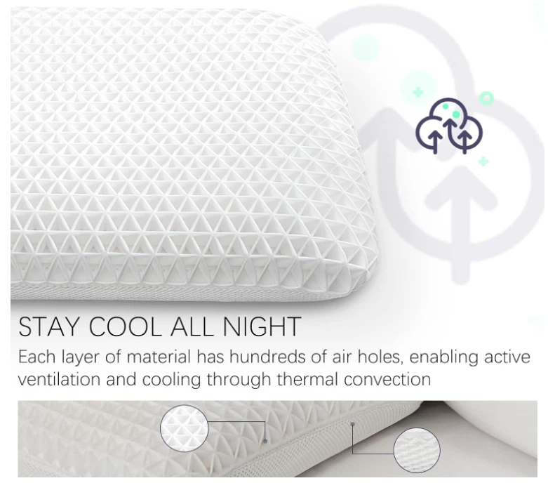 Almohada OvanMolnet Harmony con espuma de látex Foto 4 de 4