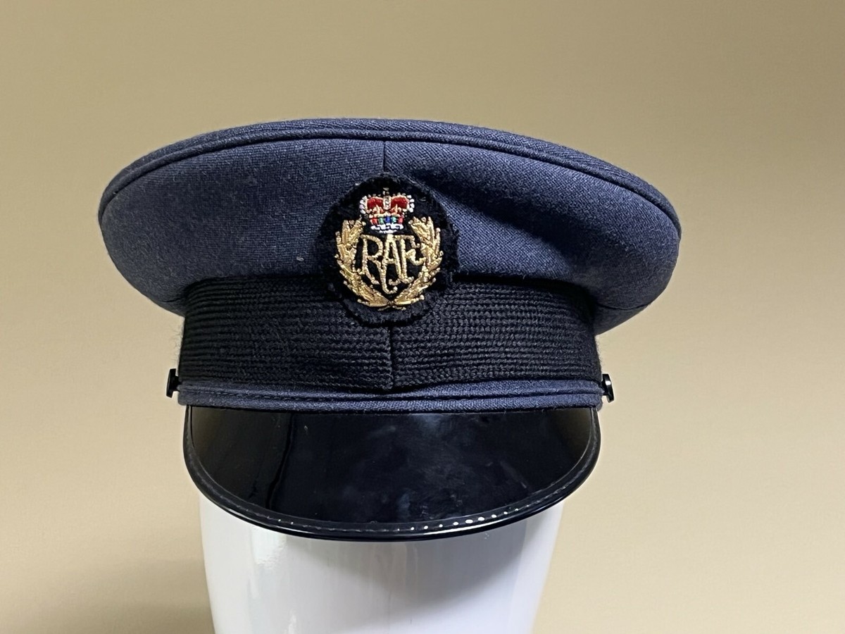 RAF  Air Force ピークドキャップ　放出品 WW2 Repro RAF Royal Air Force Officers PEA Cap all size
