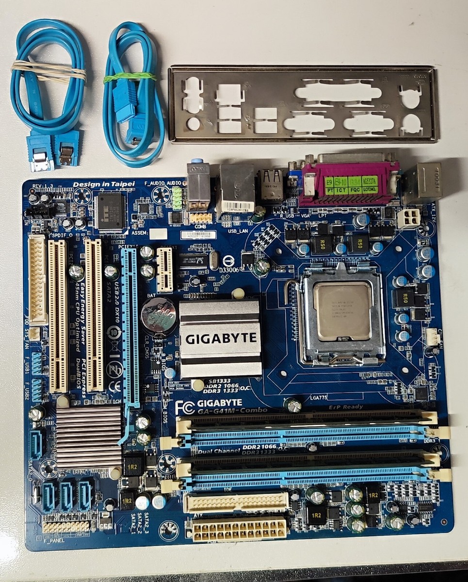Gigabyte G41M-Combo 775 Dual RAM+ Pentium E5700 2GB DDR2 RAM