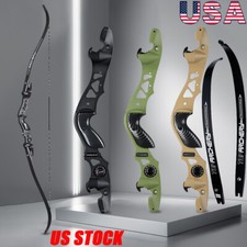 25-60 Archery 62" ILF Recurve Bow 19" Aluminum Riser Laminated Limbs Right Hand