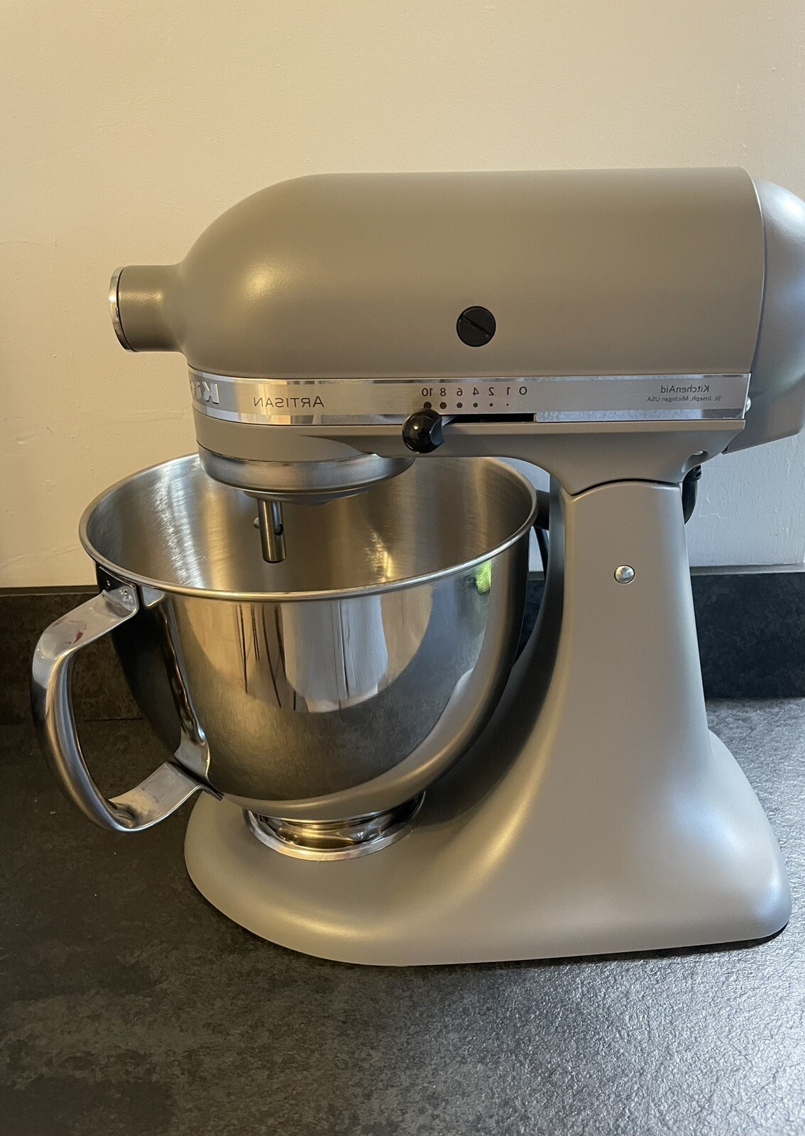 KITCHENAID ARTISAN 5KSM125BFG TILT HEAD 4.8L, MATT GREY STAND MIXER eBay