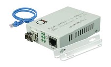 Multimode LC 850 nm Gigabit Fiber Media Converter - Includes SFP 550 m 0.34 ...