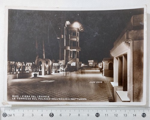 I123380 Cartolina - Bari - Fiera del Levante (notturno) - Imagen 1 de 2