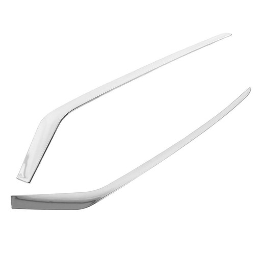 Left & Right For Hyundai Sonata 2018-2019 Front Lower Bumper Trim Chrome Molding - Picture 4 of 10