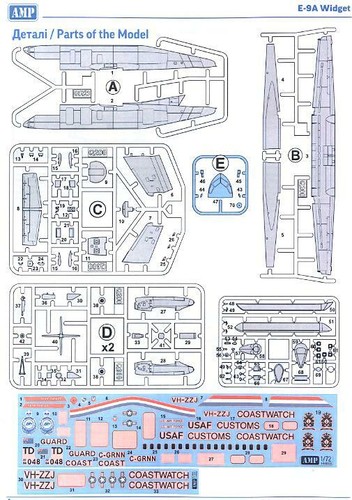 AMP Models 1/144 E-9A WIDGET DHC-8-106 DASH 8 Caribbean Coast Guard - Picture 7 of 8