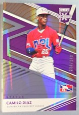 2020 Elite Extra Edition Camilo Diaz Purple Parallel #184 Dominican SP #d /249