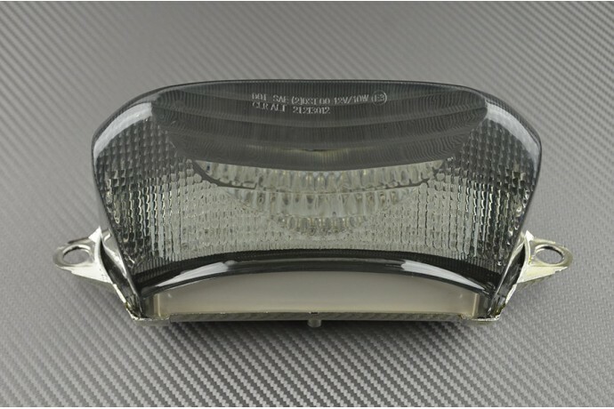 Feu stop LED VTR 1000 F Firestorm teinté noir avec clignotants intégrés pour Honda 1997-2006