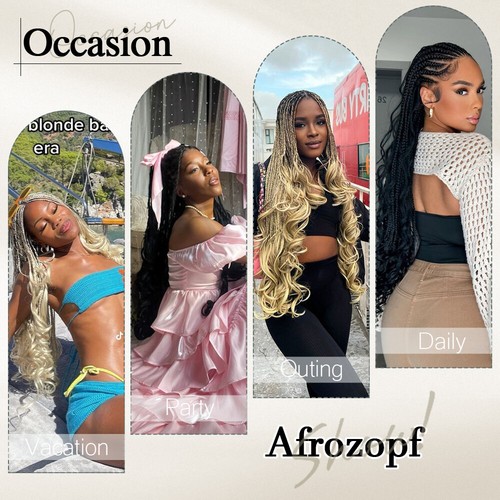 DE FRENCH CURLS Flechten Braids Extensions Lockig Haarverlängerung Pferdeschwanz - Bild 9 von 31