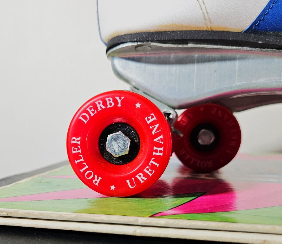 Vintage 60s 70s Official Roller Derby Skates Red White Blue Vintage 60s 70s Official Roller Derby Skates Red White Blue