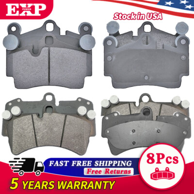Front+Rear Semi-Metal Brake Pads for Audi Q7 Volkswagen Touareg Porsche Cayenne