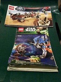 Lego Star Wars Instruction Manuel Booklets 9496  75002 Booklets Only bent covers