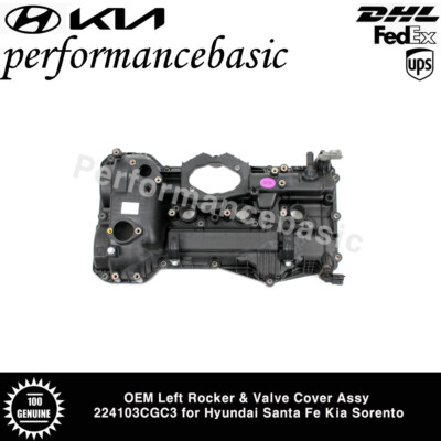 #ad #ad OEM Left Rocker amp; Valve Cover Assy 224103CGC3 for Hyundai Santa Fe Kia Sorento $119.04