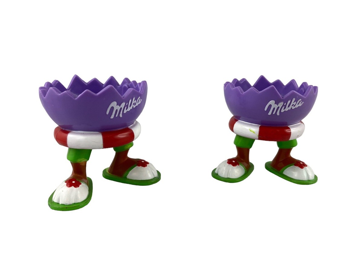 Milka Eierbecher Set 2 Stück © Kraft Foods 2008 SL-06 Ostern Schwimmring Sandale