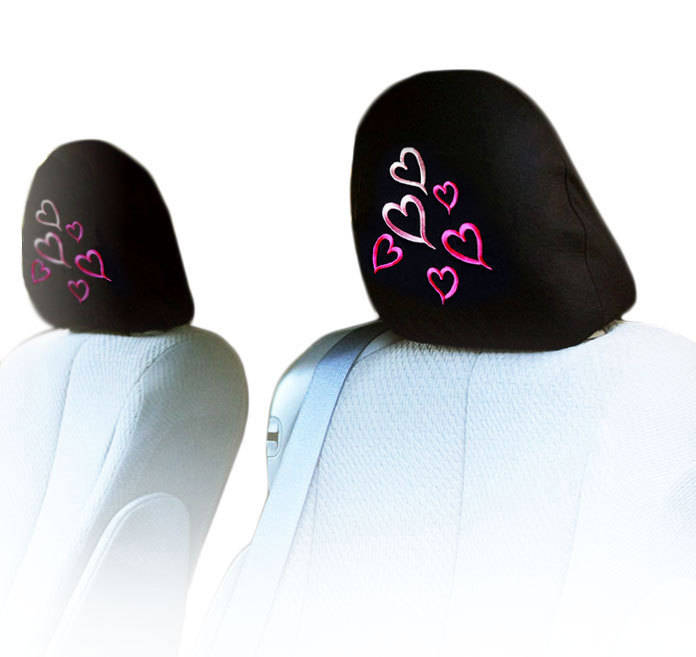 VW Interchangeable Multi Heart Seat Headrest Covers for Car Truck SUV