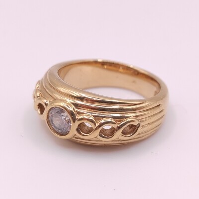   Pierre Lang Ring Fingerring Damenring Dame Perle Zirkonia Stein Gold 140  