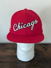 Chicago Bulls Hat Red Size 7 1/2 New Era 59Fifty Fitted Cap 2022 City Edition