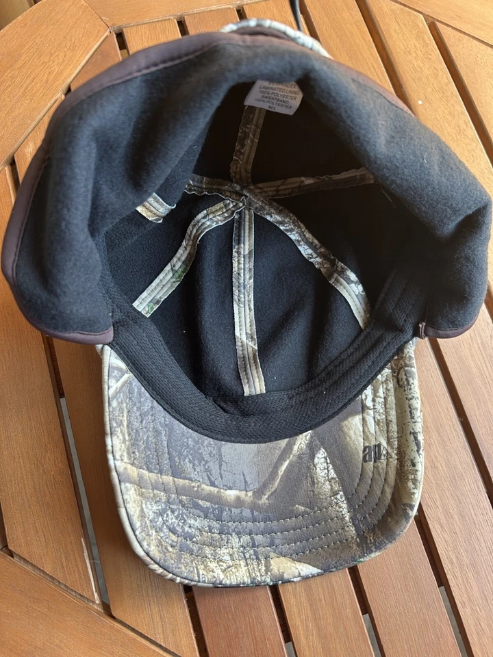 MANZELLA MENS WOODSMAN CONVERTIBLE BALLCAP EAR FLAPS  HUNTING HAT REALTREE - Image 4 of 4