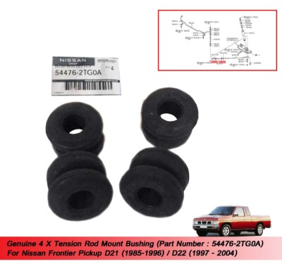4 X Zugstangenhalter Buchse Verwendung für Nissan Frontier Navara D21 D22 198...