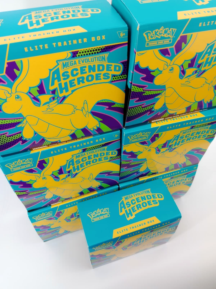 7x Ascended Heroes ETB Elite Trainer Box Pokemon TCG New OPEN BOX