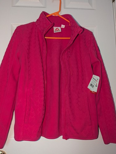 Girls Reebok Windbreaker Full Length Zip Up Jacket Size XL (14/16) BRAND NEW