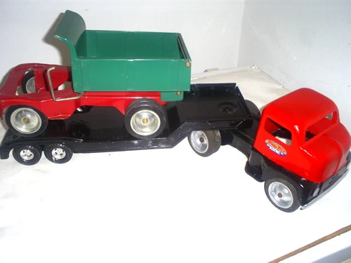 Tonka Semi W/Ertl flat Bed + More