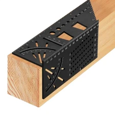 Woodworking Square Size Measure Ruler 45/90 Degree Mitre Angle Measuring Tool