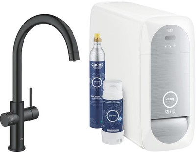 GROHE Blue Home C-Auslauf Starter Kit, velvet black (31455KS1)