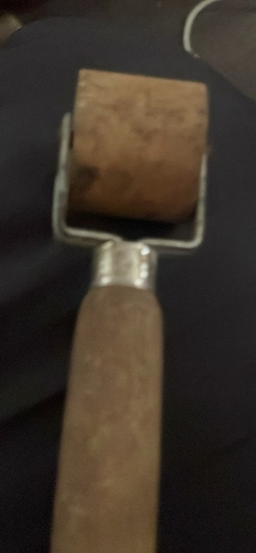 Vintage Wooden Seam Roller Wallpaper Hand Tool