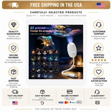 LED Starry Sky Galaxy Projector Night Light USB Romantic Car Ceiling Lamp