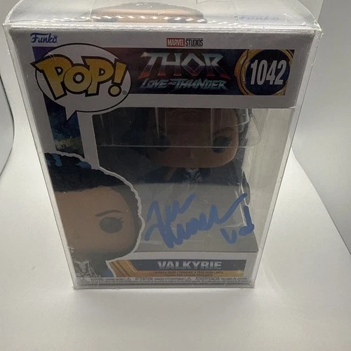Funko Pop! Marvel Valkyrie 1042 Tessa Thompson (Beckett Witnessed Autograph)