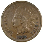 1865 Indian Head Cent XF EXTRA FINE Civil War Date Cleaned A2994