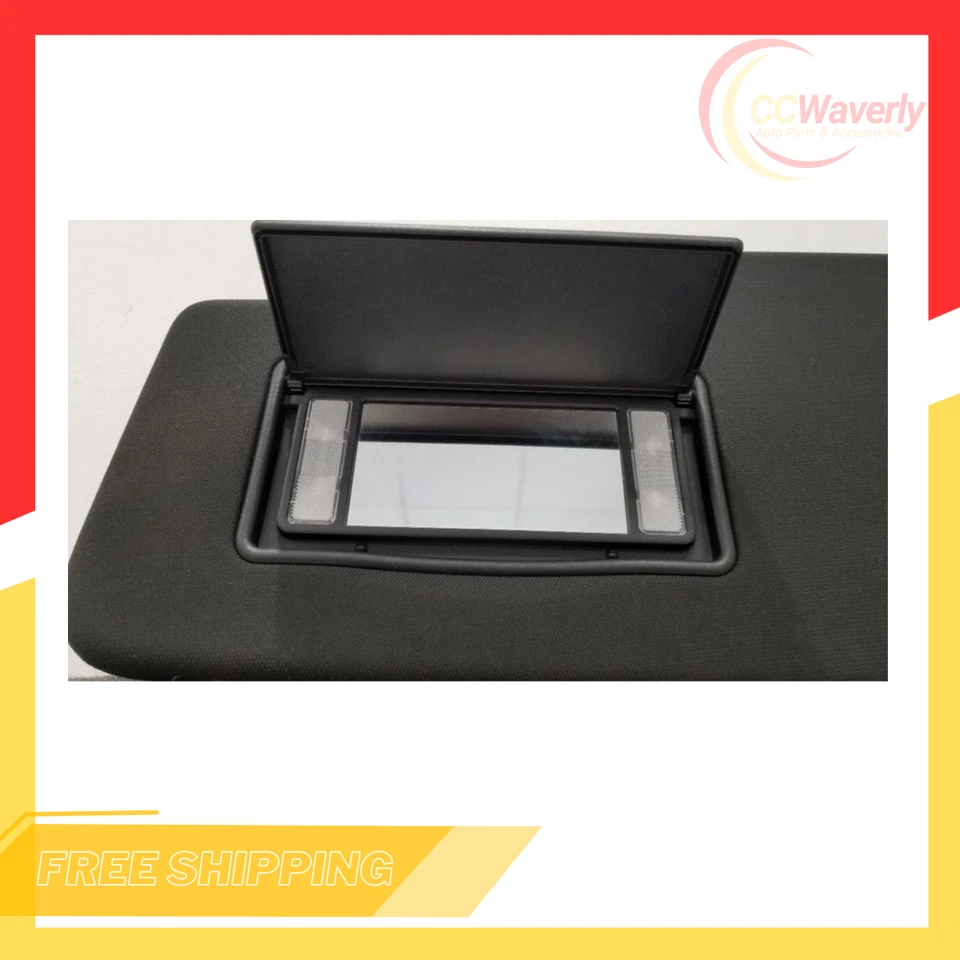 2019 2020 2021 2022 Ram 1500 Driver Left Sun Visor Illuminated Black Foto 2 de 4