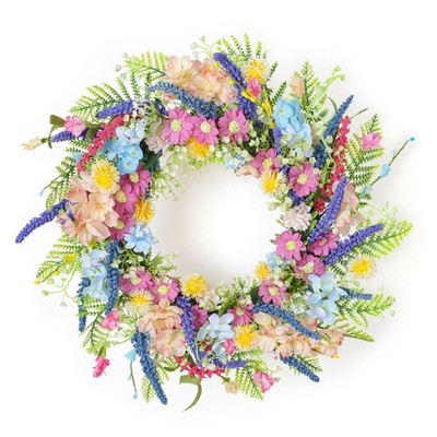 Artificial Wreath with Realistic Flower And Leaves Decorative Floral Garlands