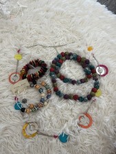 Colorful Jewelry Bundle Necklace Bracelet Earrings Bundle
