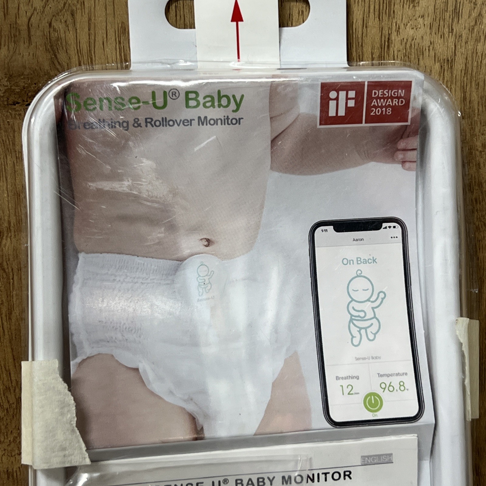 Sense-U Smart Baby Monitor Body Movement, Temperature, Rollover Bluetooth