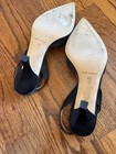 Daniel Barbara black satin slingback pumps sz 6.5 — photo 9