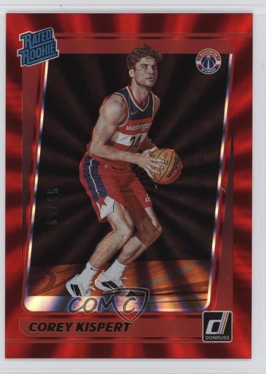 2021-22 Panini Donruss Rated Rookie Holo Red Laser /99 Corey Kispert #233 1hq0