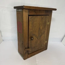 Upcycled 7Up Soda Crate Wooden Wall Shelf Cabinet Farmhouse Rustic Storage Decor