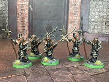 Black Guard Dark Elves Squad x5 Warhammer Aos Painted Games workshop 905