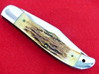 Case XX 5265 near mint STAG 1940-64 folding hunter knife-Excellent LOUD snap. — photo 7