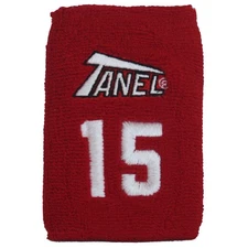 Tanel 360 Custom Baseball/Softball Wristbands - Red - #15